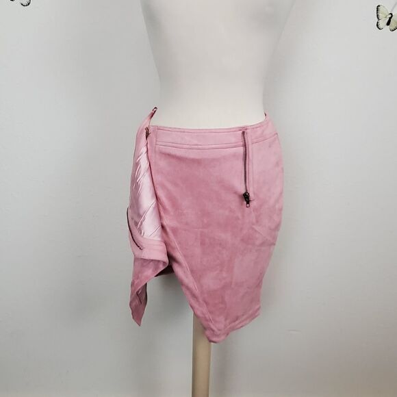 Seek the label Revolve faux suede wrap skirt - Picture 10 of 14